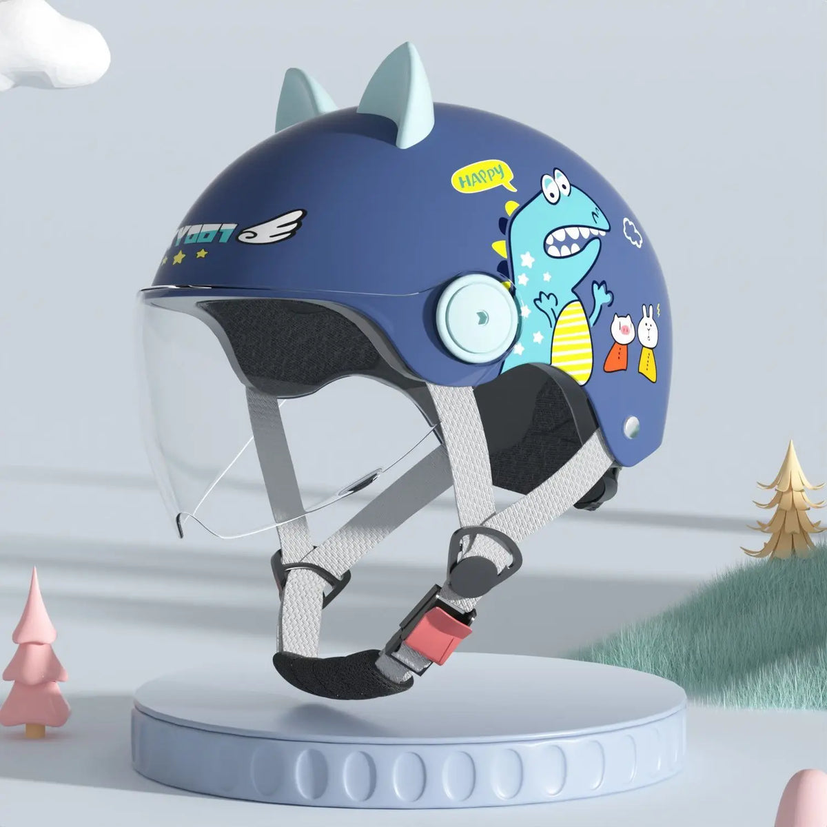 Cartoon Dinosaur Children's Safety Helmet
